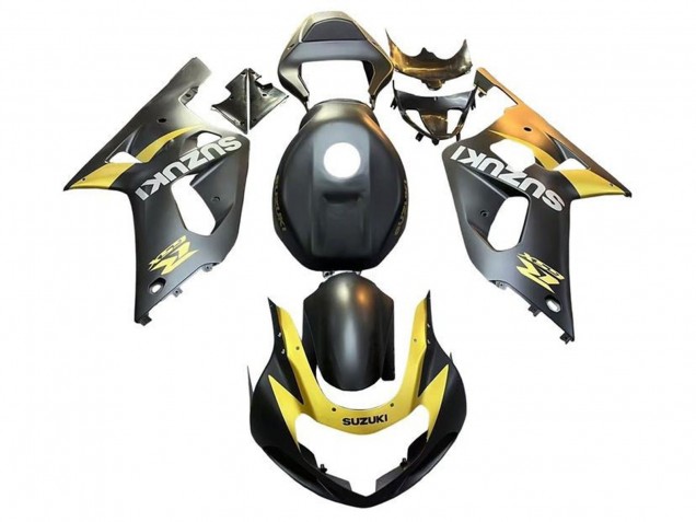 2001-2003 Matte Black Yellow Suzuki GSXR 600 / GSXR 750 Motorcycle Fairings Canada