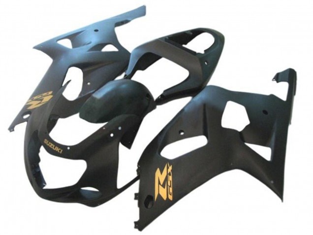 2001-2003 Matte Black Gold Suzuki GSXR 600 / GSXR 750 Motorcycle Fairings Canada