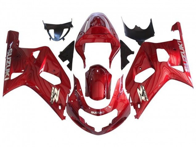 2001-2003 Red Chrome Suzuki GSXR 600 / GSXR 750 Motorcycle Fairings Canada