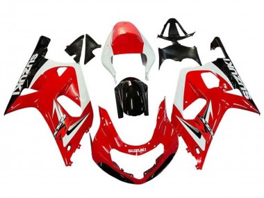 2001-2003 Red White Glossy Black Suzuki GSXR 600 / GSXR 750 Motorcycle Fairings Canada