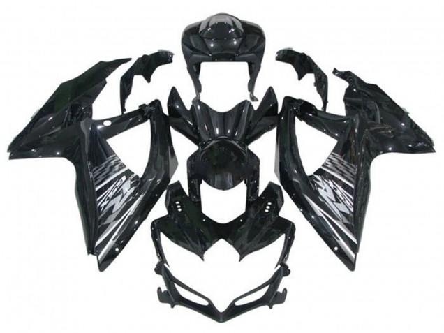 2008-2010 Glossy Black Grey Suzuki GSXR 600 / GSXR 750 Motorcycle Fairings Canada