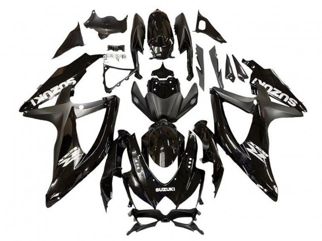 2008-2010 Glossy Black Matte Black Suzuki GSXR 600 / GSXR 750 Motorcycle Fairing Canada