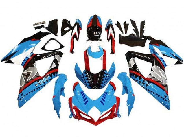 2008-2010 Blue Red Black Shape Suzuki GSXR 600 / GSXR 750 Motorcycle Fairings Canada