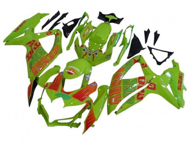 2008-2010 Green Orange Rossi Suzuki GSXR 600 / GSXR 750 Motorcycle Fairings Canada