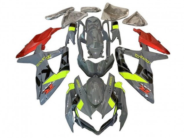 2008-2010 Nardo Grey Neon Yellow Red Black Suzuki GSXR 600 / GSXR 750 Motorcycle Fairings Canada