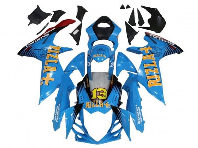 2011-2024 Blue Yellow Red Black Rizla 13 Suzuki GSXR 600 / GSXR 750 Motorcycle Fairings Canada