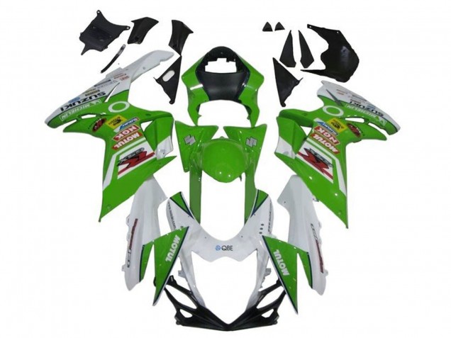 2011-2024 White Green Red Motul Suzuki GSXR 600 / GSXR 750 Motorcycle Fairings Canada