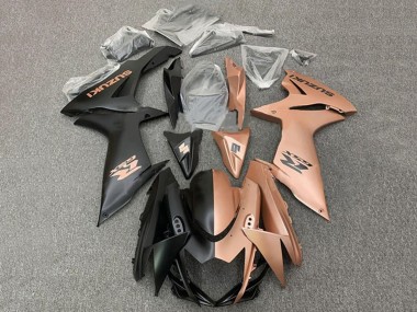 2011-2024 Matte Black Copper Brown Split Suzuki GSXR 600 / GSXR 750 Motorcycle Fairings Canada