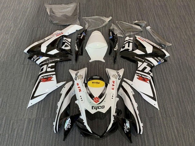 2011-2024 White Black Yellow Red Tyco Suzuki GSXR 600 / GSXR 750 Motorcycle Fairings Canada