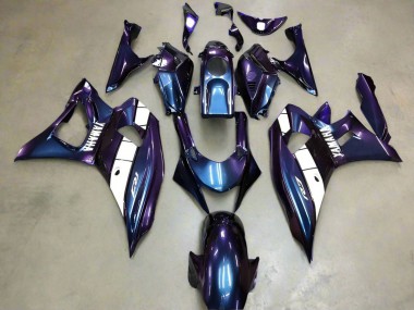 2021-2024 Chameleon Blue Purple White Yamaha YZF R7 Motorcycle Fairings Canada