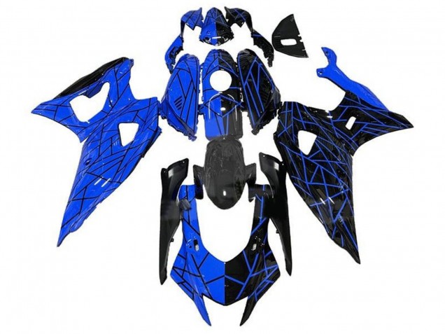 2021-2024 Blue Black Split Lines Yamaha YZF R7 Motorcycle Fairings Canada