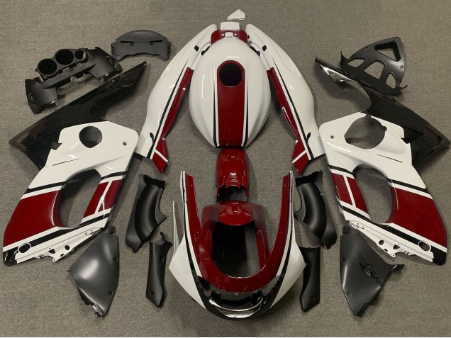 1996-2007 White Dark Red Yamaha YZF600R Thundercat Motorcycle Fairings Canada