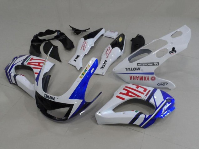 1997-2007 White Blue Red Fiat Yamaha YZF 1000R Thunderace Motorcycle Fairings Canada