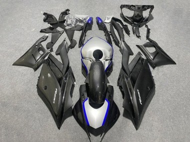 2019-2021 Black Carbon Fiber Style Silver Blue Yamaha YZF R3/R25 Motorcycle Fairings Canada