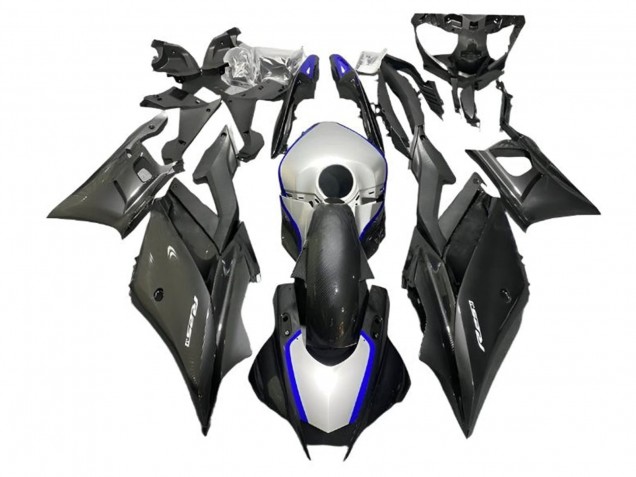 2022-2024 Silver Blue Black Carbon Fiber Style Yamaha YZF R3/R25 Motorcycle Fairings Canada