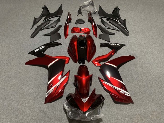 2022-2024 Red White Glossy Black Yamaha YZF R3/R25 Motorcycle Fairings Canada