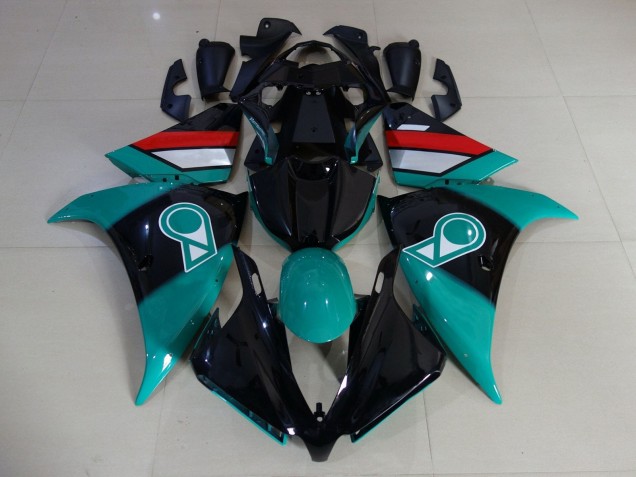 2009-2011 Light Blue Glossy Black White Red Yamaha YZF 1000 R1 Motorcycle Fairings Canada