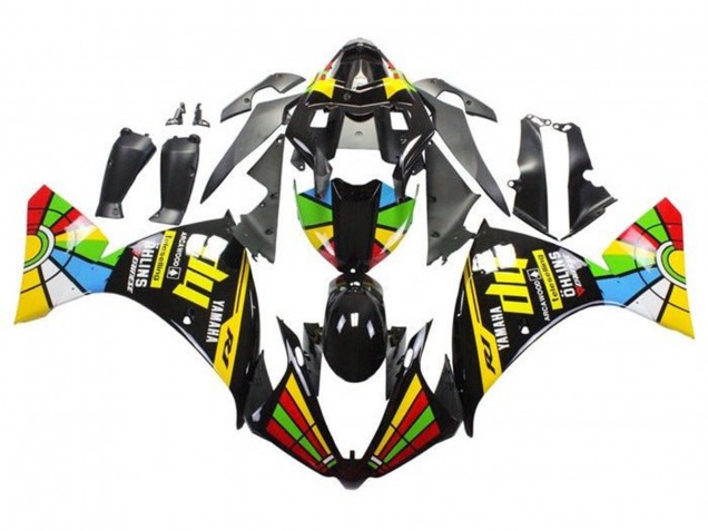 2009-2011 Glossy Black HP Color Wheel Yamaha YZF 1000 R1 Motorcycle Fairings Canada
