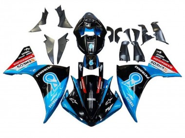 2009-2011 Black Light Blue Red Petronas Yamaha YZF 1000 R1 Motorcycle Fairings Canada