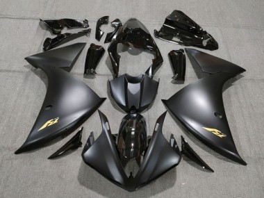 2009-2011 Glossy Black Matte Black Gold Yamaha YZF 1000 R1 Motorcycle Fairings Canada