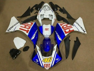 2009-2011 White Blue Red Fiat Petronas Yamaha YZF 1000 R1 Motorcycle Fairings Canada