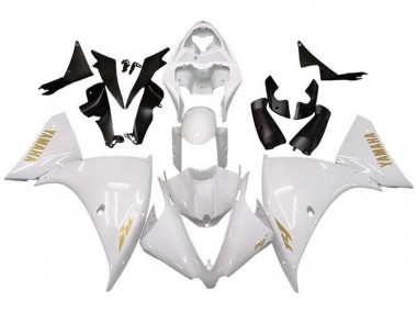 2009-2011 White Gold Decal Yamaha YZF 1000 R1 Motorcycle Fairings Canada