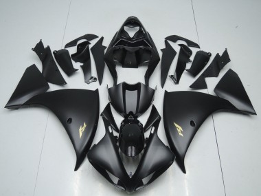 2009-2011 Matte Black Gold Decal Yamaha YZF 1000 R1 Motorcycle Fairings Canada