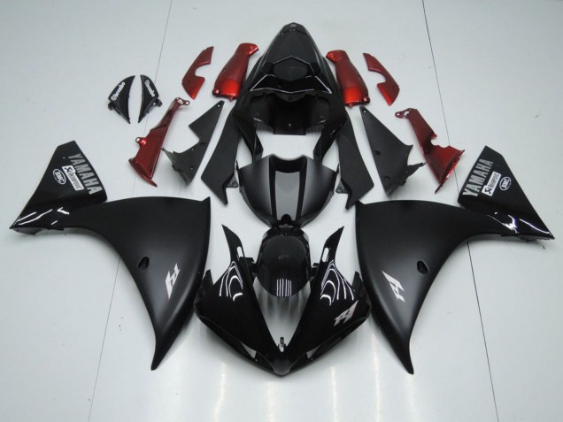 2009-2011 Glossy Black Matte Black White Decal Red Yamaha YZF 1000 R1 Motorcycle Fairings Canada