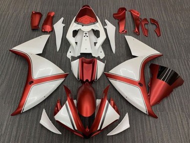 2009-2011 White Red Yamaha YZF 1000 R1 Motorcycle Fairing Canada