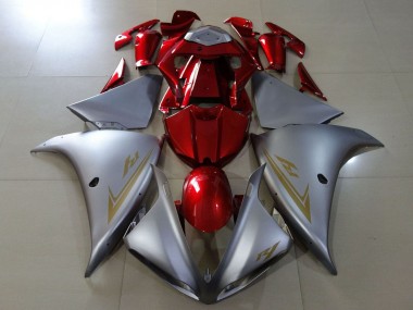 2009-2011 Silver Red Yamaha YZF 1000 R1 Motorcycle Fairings Canada
