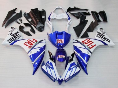 2009-2011 White Blue Red Fiat Yamaha YZF 1000 R1 Motorcycle Fairings Canada