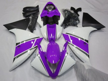 2009-2011 White Purple Black Yamaha YZF 1000 R1 Motorcycle Fairings Canada