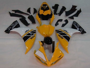 2009-2011 Yellow White Black Stripe Yamaha YZF 1000 R1 Motorcycle Fairing Canada