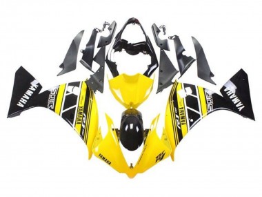 2009-2011 Yellow White Black Stripe Yamaha YZF 1000 R1 Motorcycle Fairings Canada