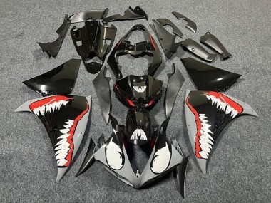 2012-2014 Glossy Black White Red Shark Yamaha YZF 1000 R1 Motorcycle Fairings Canada