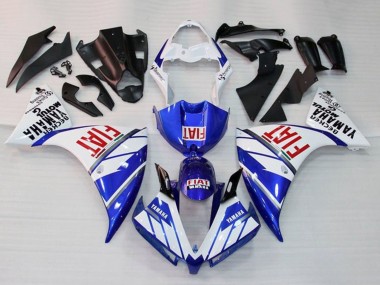 2012-2014 White Blue Red Fiat Yamaha YZF 1000 R1 Motorcycle Fairing Canada
