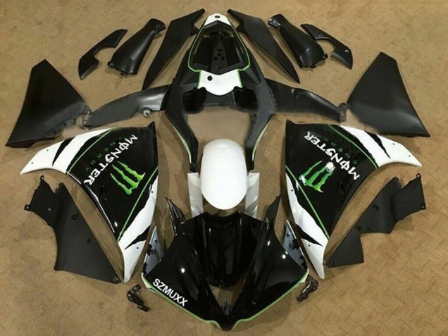 2012-2014 White Black Green Monster Energy SZMUXX Yamaha YZF 1000 R1 Motorcycle Fairings Canada