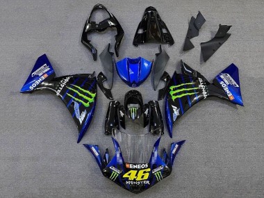 2012-2014 Glossy Black Blue Green Monster Energy ENEOS Yamalube Yamaha YZF 1000 R1 Motorcycle Fairings Canada