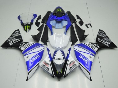 2012-2014 White Blue Black Green Monster Yamalube Yamaha YZF 1000 R1 Motorcycle Fairings Canada