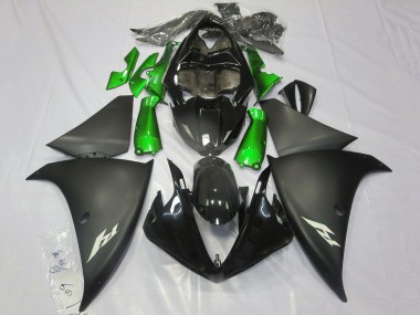 2012-2014 Glossy Black Matte Black Green Yamaha YZF 1000 R1 Motorcycle Fairings Canada