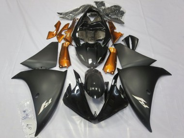 2012-2014 Glossy Black Matte Black Orange Yamaha YZF 1000 R1 Motorcycle Fairings Canada
