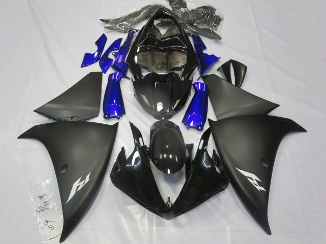 2012-2014 Glossy Black Matte Black Blue Yamaha YZF 1000 R1 Motorcycle Fairings Canada