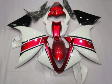 2012-2014 White Red Glossy Black Yamaha YZF 1000 R1 Motorcycle Fairings Canada
