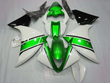 2012-2014 White Green Glossy Black Yamaha YZF 1000 R1 Motorcycle Fairings Canada