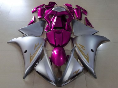 2012-2014 Matte Silver Pink Yamaha YZF 1000 R1 Motorcycle Fairings Canada