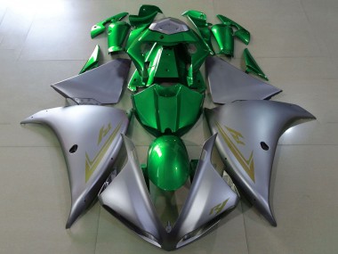 2012-2014 Matte Silver Green Yamaha YZF 1000 R1 Motorcycle Fairings Canada