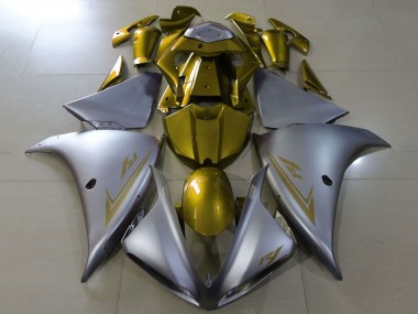 2012-2014 Matte Silver Gold Yamaha YZF 1000 R1 Motorcycle Fairings Canada