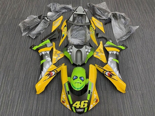 2015-2019 Yellow Green Shark 46 Yamaha YZF 1000 R1 Motorcycle Fairings Canada