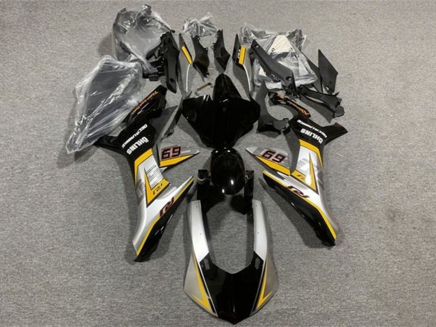 2015-2019 Silver Yellow Glossy Black Yamaha YZF 1000 R1 Motorcycle Fairings Canada