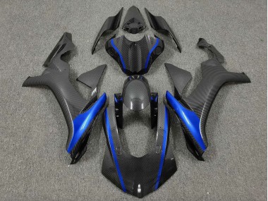2015-2019 Faux Carbon Fiber Blue Yamaha YZF 1000 R1 Motorcycle Fairings Canada